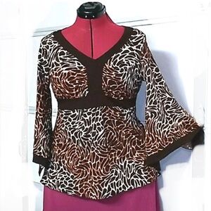 ING International Newport Group top large animal print